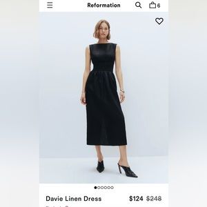 NWT Reformation Davie Linen Dress 2